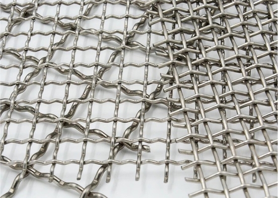 fio frisado inoxidável Mesh Intermediate Construction Rigid Barbecue de 0.5mm