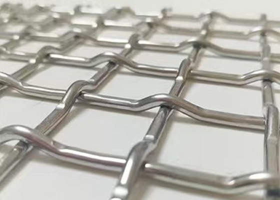 A planície de aço inoxidável da rede de arame 2x2 do friso do fechamento dos painéis 15mm tece