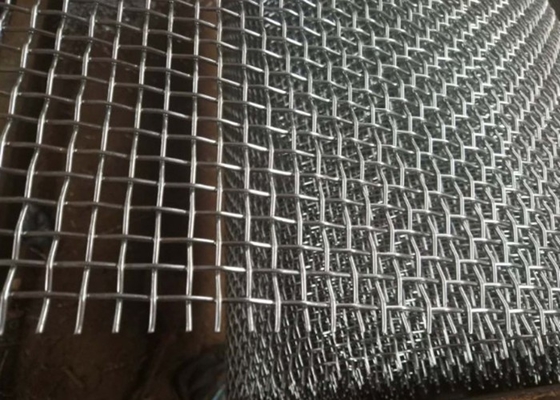 rede de arame galvanizada do mergulho quente de 0.5-10mm, Mesh For Protection frisado de aço inoxidável