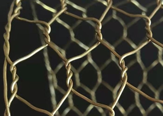 Largura sextavada de bronze/de cobre da rede de arame 0.5-2m para a proteção