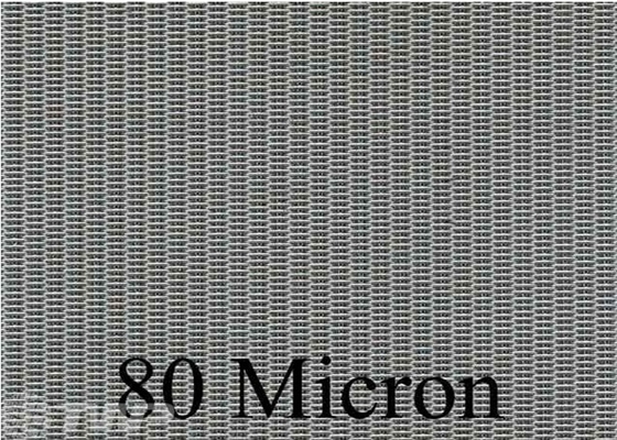 Holandês teça o mícron de aço inoxidável 24x110 de Mesh Filter Cloth 80 do fio