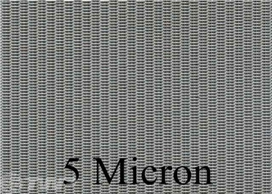 T316 200x1400 Mesh Dutch Weave Screen Mesh, tela do filtro de 5 mícrons