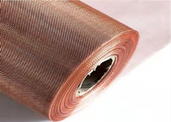 Cobre fino Mesh Fabric, 60 malha 80 Mesh Copper Shielding Mesh Wear resistente