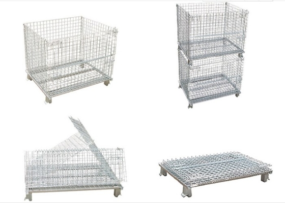Furo quadrado do diâmetro do fio dobrável de Mesh Storage Containers 6mm do fio