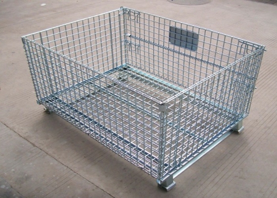 O fio industrial empilhável Mesh Containers Powder Coated ISO9001 aprovou
