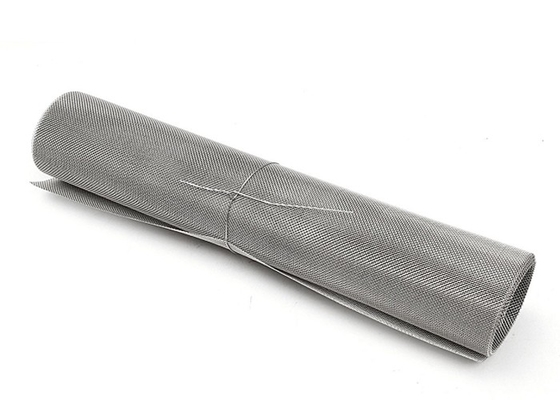 malha tecida de aço inoxidável ultra fina de Mesh Roll 300X300 do fio de 0.04mm