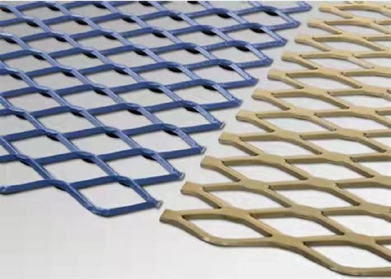 O metal expandido de alumínio Mesh Sheet Diamond Shaped Patterns ISO9001 aprovou