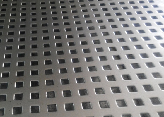 Metal perfurado Mesh Sheet Stainless Steel do furo quadrado 304 316 304L 316L