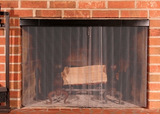 cortina arquitetónica da tela de Mesh Acid Resistant Fireplace Mesh do metal de 1.5mm