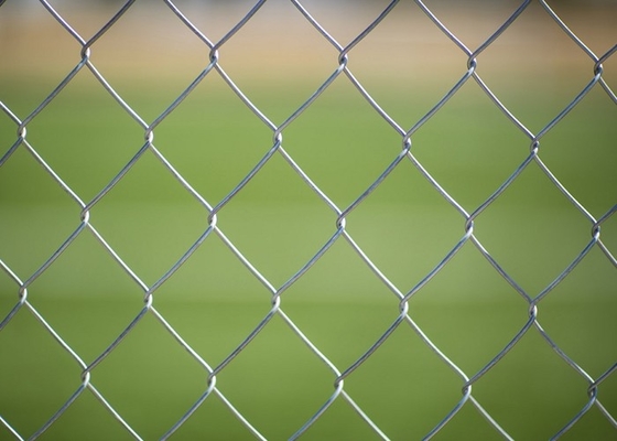 proteção de segurança de Mesh Fence Metal Material For do fio do elo de corrente de 2.0-4.8mm