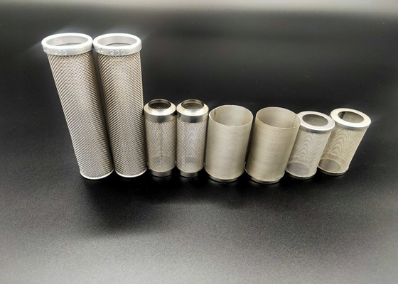 Fio 635mesh Mesh Tube Cylinder Filters de aço inoxidável orlarado de 2mm