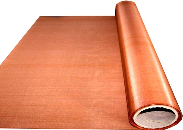 amostra grátis de cobre da tela tecida de 80x80 Mesh Copper Wire Mesh 0.11-0.12m