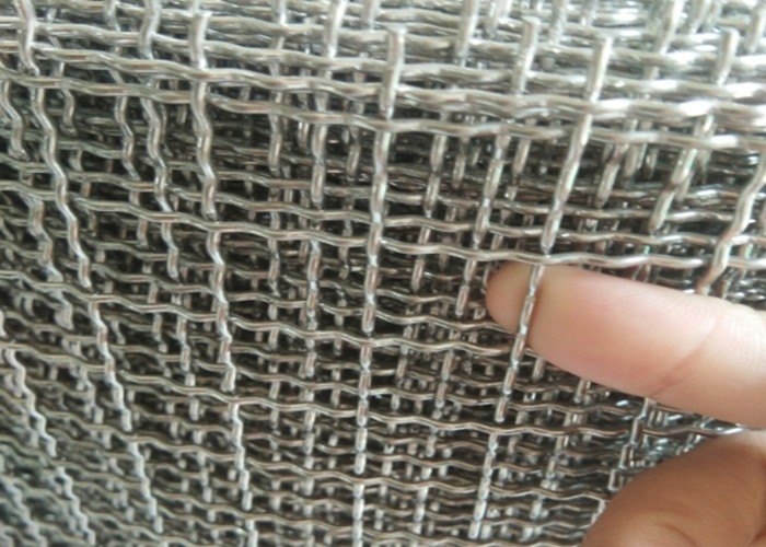 rede de arame galvanizada do mergulho quente de 0.5-10mm, Mesh For Protection frisado de aço inoxidável