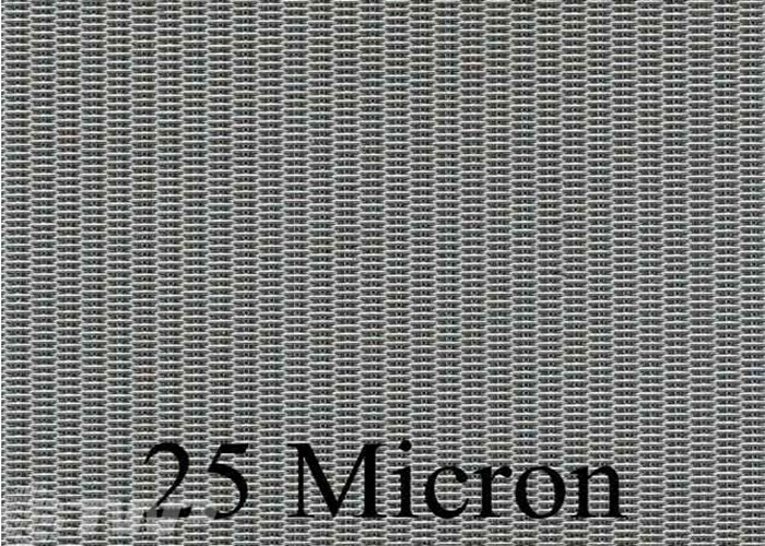 rede de arame de 80x700 Mesh Dutch Weave Stainless Steel, pano de filtro de 25 mícrons