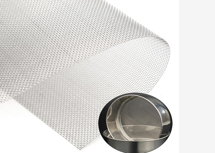 furo quadrado 90X90 Mesh Silver Color de pano de fio de 1M Width Stainless Steel