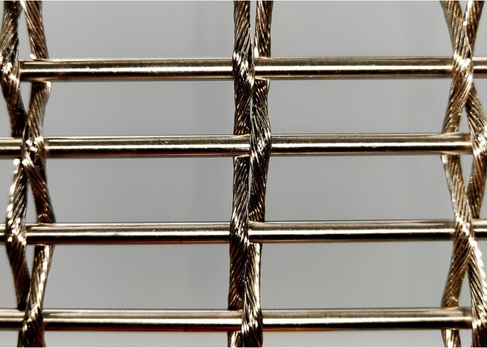 malha arquitetónica tecida 10m do metal/Mesh Curtain For Construction decorativo