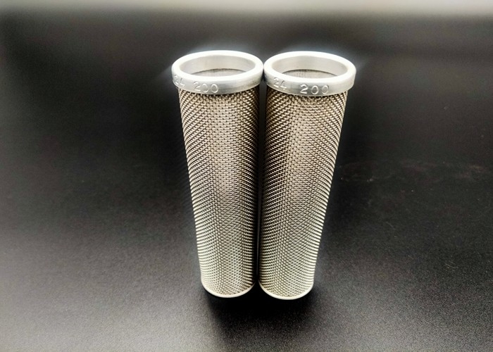 Fio 635mesh Mesh Tube Cylinder Filters de aço inoxidável orlarado de 2mm